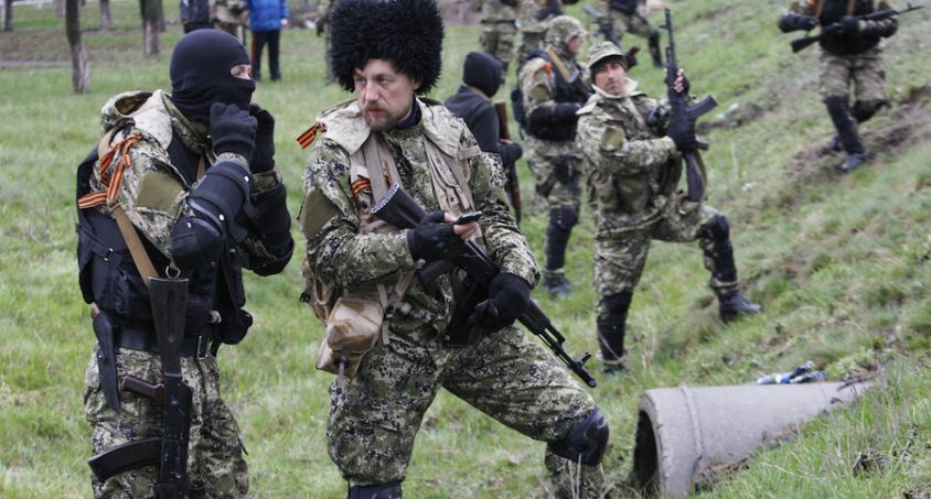 Славянск: вооруженное столкновение. Видео