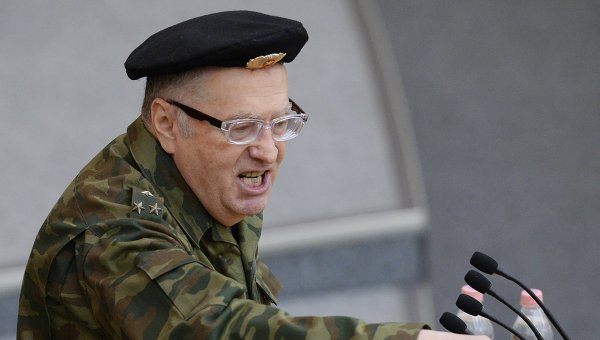 Жириновский надел форму полковника. Видео