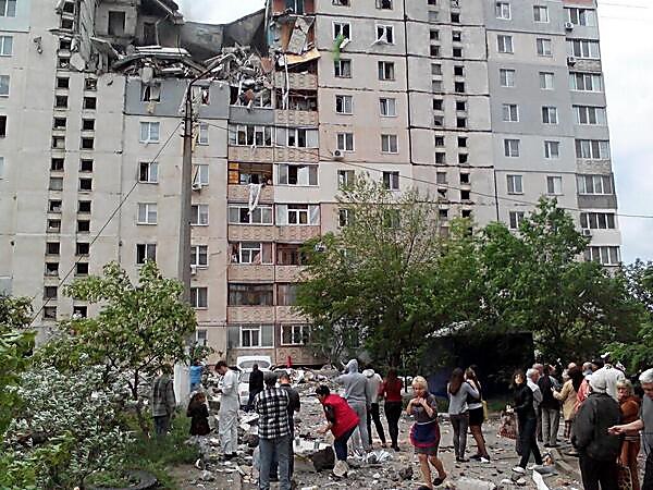 Взрыв Николаевской многоэтажки. Видео