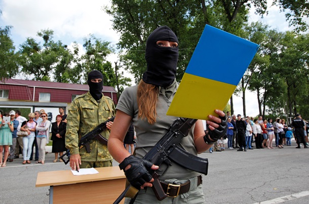 Добровольцы батальона «Донбасс» приняли присягу перед отправкой в зону АТО. Видео