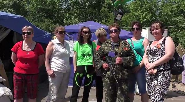 Женский блокпост появился на Луганщине. Видео
