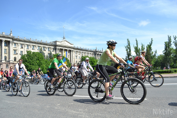 Всеукраинский день Велосипедиста в Николаеве. Фотоотчет