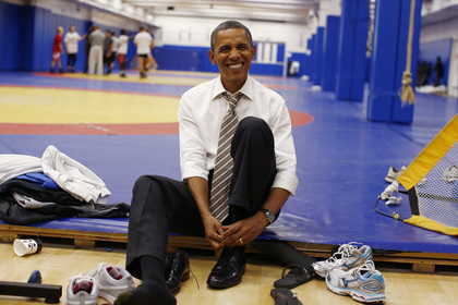 Тайная съемка Барака Обамы в «качалке». Видео