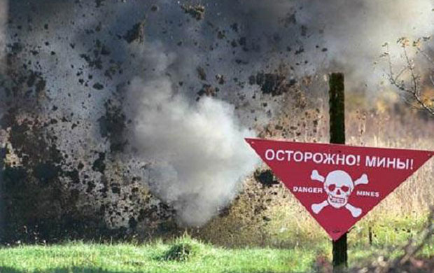 В Донецкой области дети подорвались на мине. Видео.