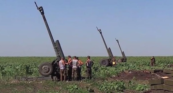 Как работают артиллеристы под Славянском. Видео