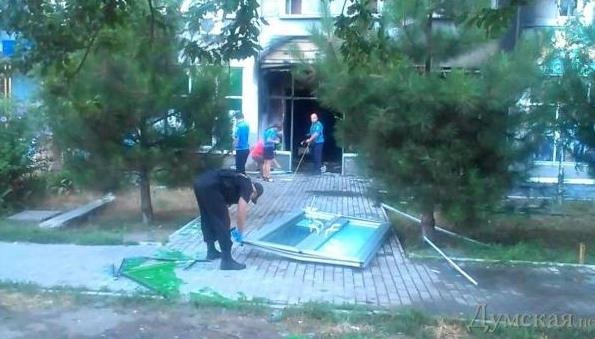 В Одессе взорвали два отделения ПриватБанка. Фото