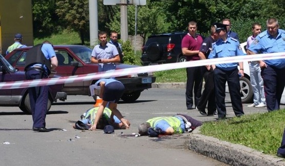 В Донецке расстреляли четверых сотрудников ГАИ. Видео