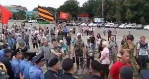 Майдан против Антимайдана в Харькове. Видео