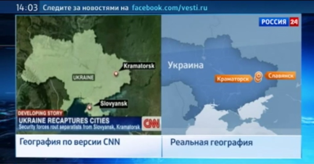 CNN считает, что Славянск находится в Крыму. Видео
