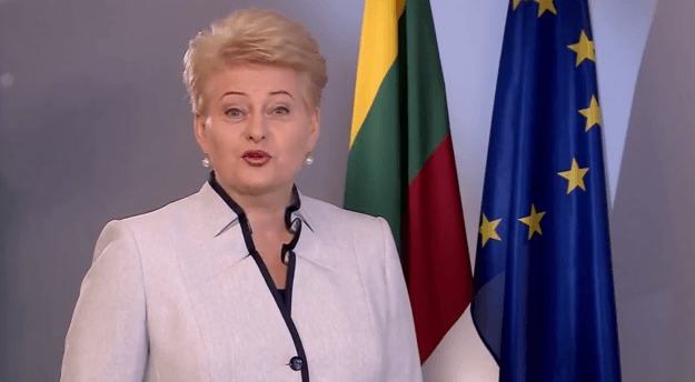 Президент Литвы записала поздравление на украинском языке. Видео