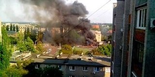 Донбасс: Ясиноватая после обстрела. Видео