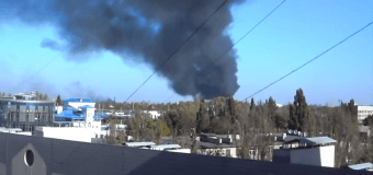 Ополченцы отвели войска из аэропорта Донецка для перегруппировки сил. Видео