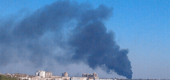 Боевики начали снова атаковать донецкий аэропорт: Город накрыл густой дым. Фото