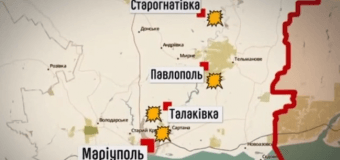 Кровавое утро: возле Мариуполя террористы обстреляли военный автомобиль. Видео