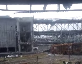 Эксклюзивные кадры: Донецкий аэропорт изнутри во время артобстрела. Видео
