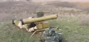 Как украинские солдаты из противотанкового ракетного комплекса «Фагот» стреляли. Видео