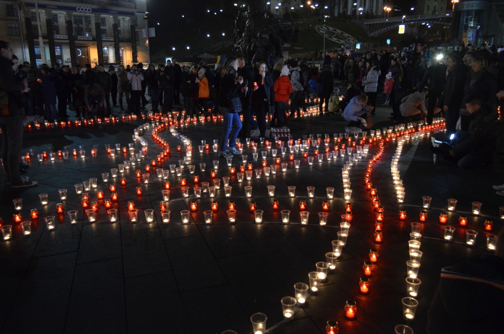 Киевская акция солидарности с силами АТО. Фото