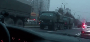 Обнародовано видео военной техники, заехавшей в Донецк