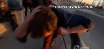 Австралийский журналист получил в голову скейтбордом прямо во время съемок. Видео