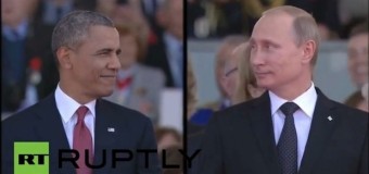 Один из лучших закольцованных роликов 2014: Обмен взглядами Путина и Обамы. Видео