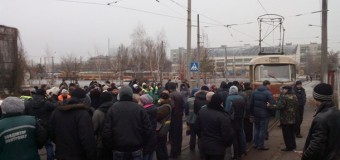 Киев остался без транспорта из-за забастовки. Видео