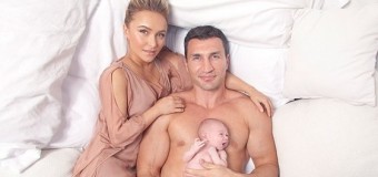 Нежная фотосессия Кличко с невестой и новорожденной дочкой для журнала People