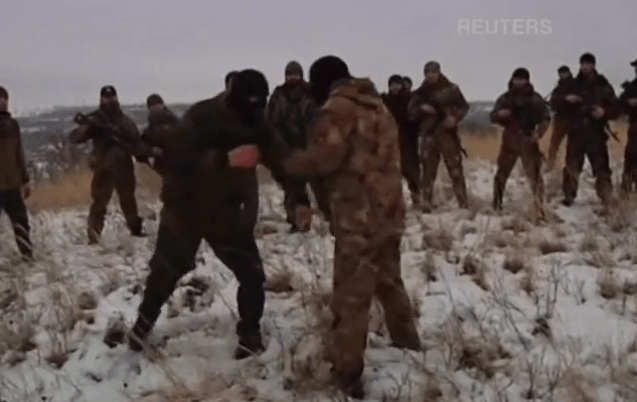 Чеченцы организовали военный лагерь под Донецком. Видео