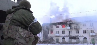 Видео ожесточенных боев в Углегорске