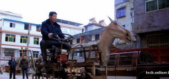 Китаец собрал роболошадь. Видео