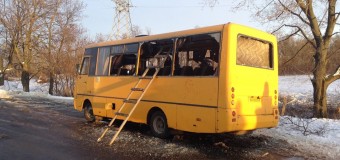 Появилось видео обстрела блокпоста возле Волновахи