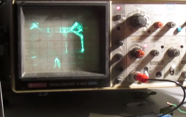 В «Quake» можно играть и на осциллографе. Видео