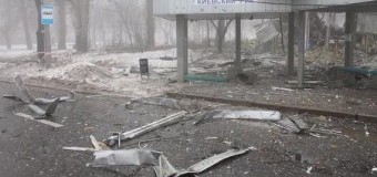 На Донбассе бой: сражение под Марьинкой. Видео