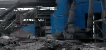 Обстрелами разрушен машиностроительный завод в Ясиноватой. Видео