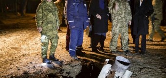 Порошенко ночью посетил обстрелянный накануне Краматорск. Видео