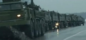 Финские журналисты обнародовали видео с колонной техники РФ недалеко от Украины