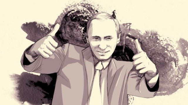Самые веселые карикатуры на Путина. Фото