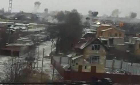 Главный штаб АТО в Краматорске обстреляли из «Торнадо». Видео