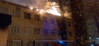 В Москве горит оборонный завод «Салют». Видео