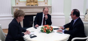 Встреча Путина, Олланда и Меркель: переговоры прошли «с глазу на глаз». Фото