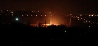 Снаряды попали в завод Рината Ахметова: пожар сняли на камеру. Видео