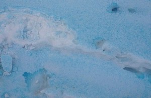 На Урале выпал синий снег. Фото