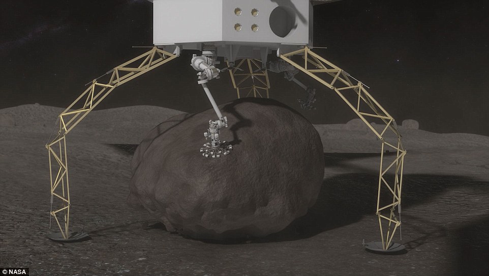 NASA на орбите Луны собирается строить космическую станцию из астероида. Фото
