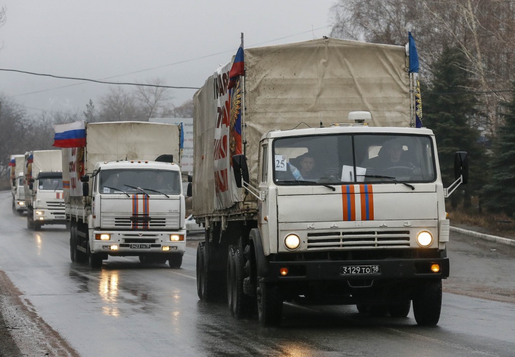 В Донецк направляется очередной «гумконвой» России. Видео