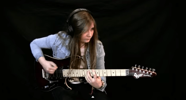Юная девушка-гитаристка собрала 5 млн просмотров. Видео