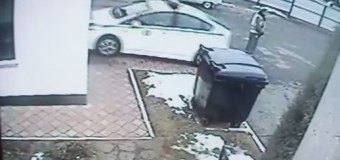 Обнародовано видео, как гаишник сбивает гаишника