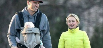 В сети появились первые снимки с прогулки звездной пары Кличко-Панеттьеры с дочерью. Фото