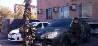 Оккупанты превратили Porsche Cayene в «боевой агрегат». Фото