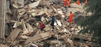В Китае рухнула многоэтажка: под завалами есть люди. Фото