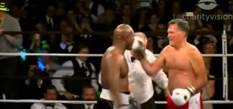 Американский политик отправил чемпиона мира по боксу в нокдаун. Видео