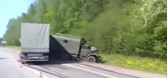 Машина российского гумконвоя протаранила грузовик на Донбассе. Видео